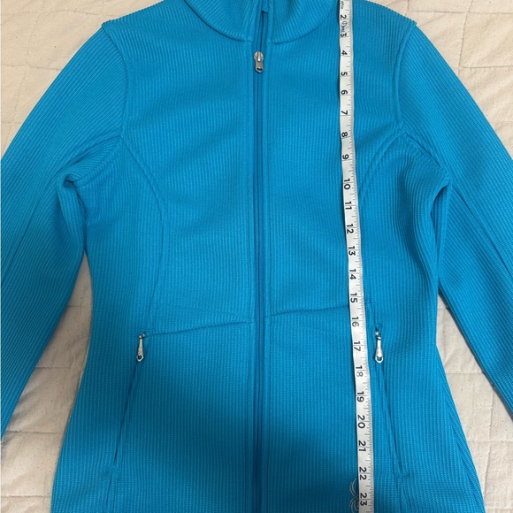Spyder Blue Zip Up Jacket Athletic Fleece Size M - Picture 6 of 7
